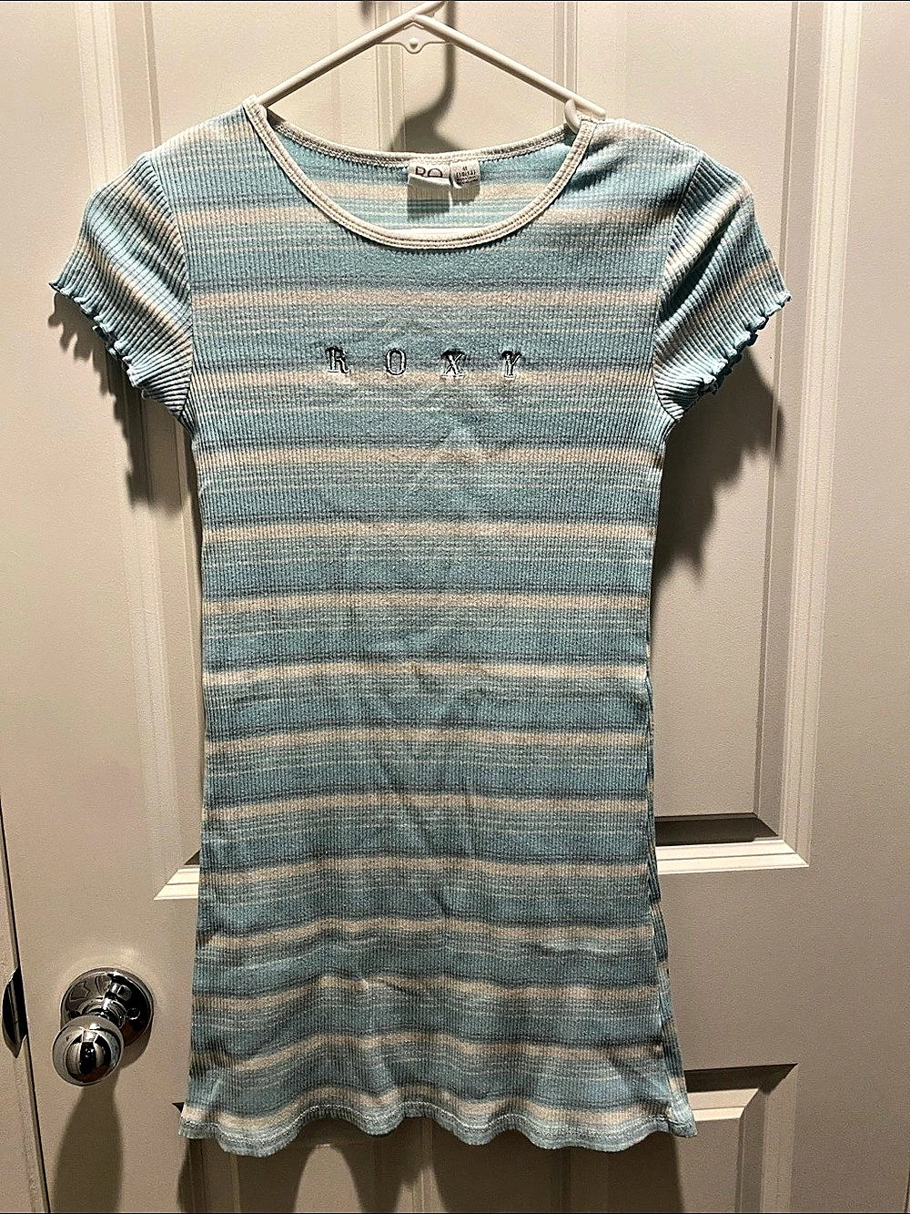 Roxy Girl Striped Mini Dress in Blue & White EUC